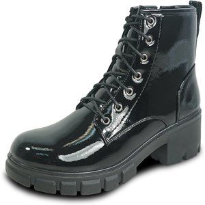 Women Ankle Dressy Casual Riding Chelsea Boot LEILA Fall Boot Side Zipper Black